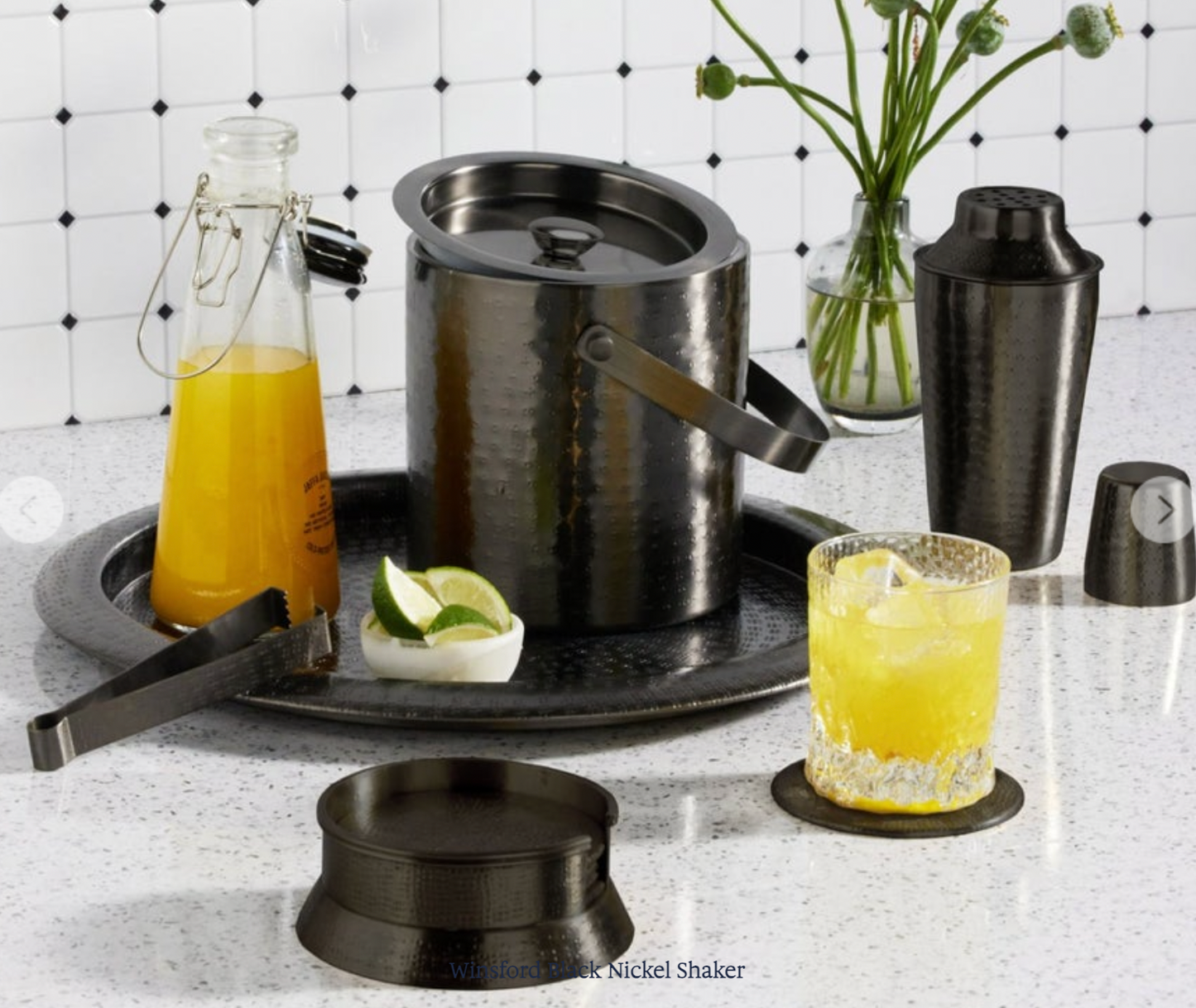 Black Nickel Cocktail Shaker