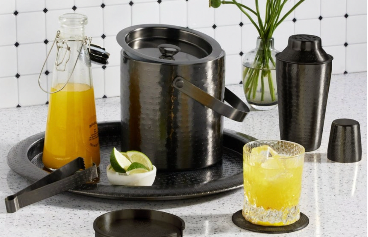 Black Nickel Ice Bucket