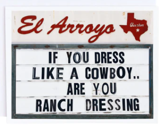 Ranch Dressing Greeting Card