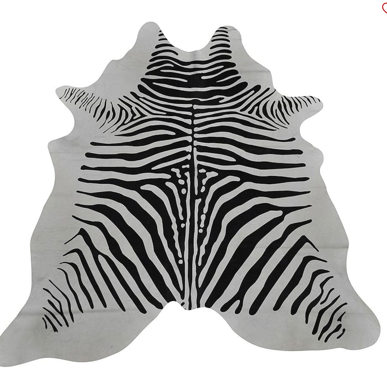 Zebra Hair on Hide