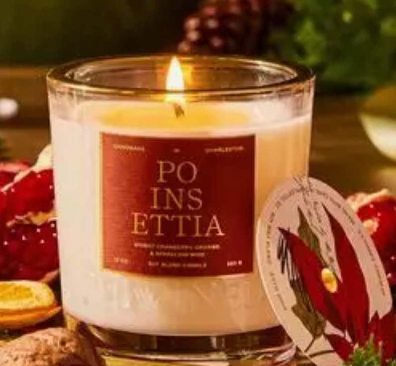Poinsetta Candle 10oz