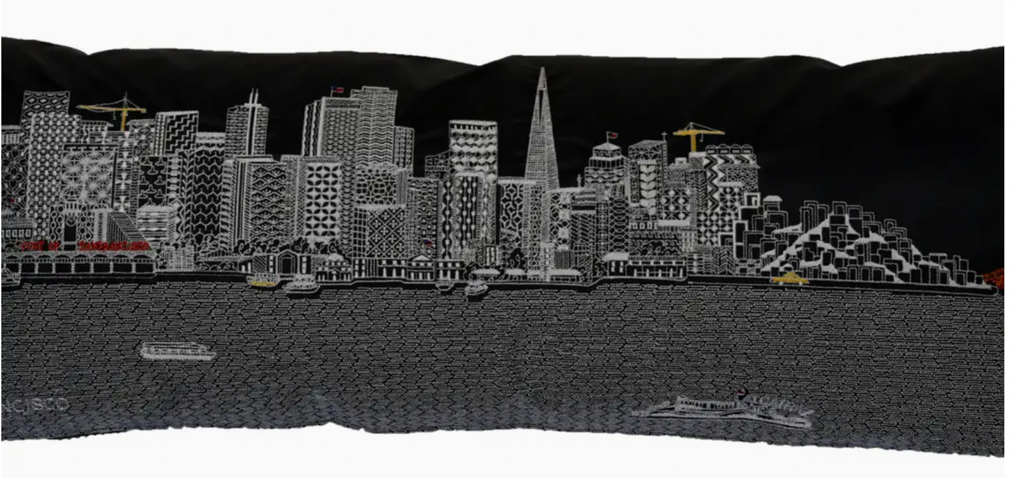 San Francisco Outdoor Pillow Ivory