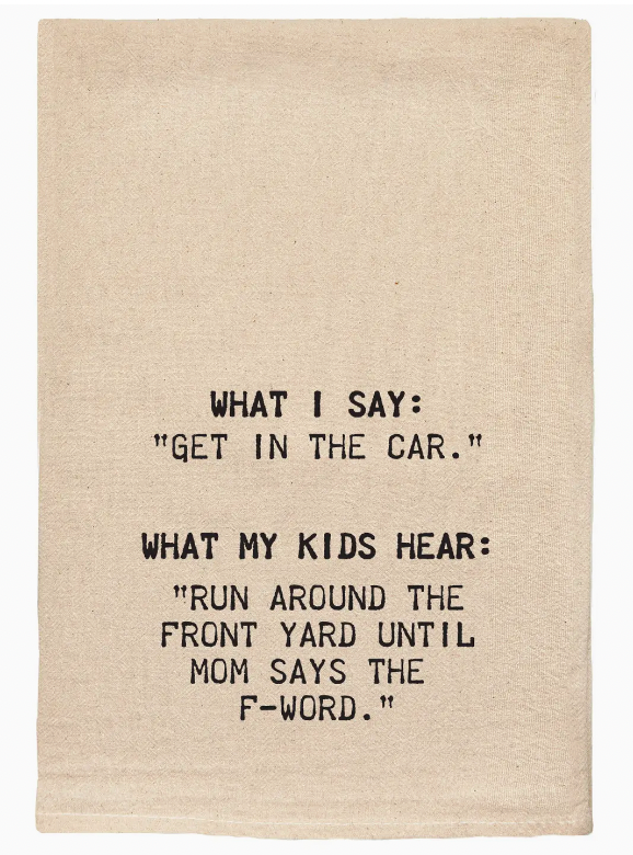 Get in the Car Tea Towel