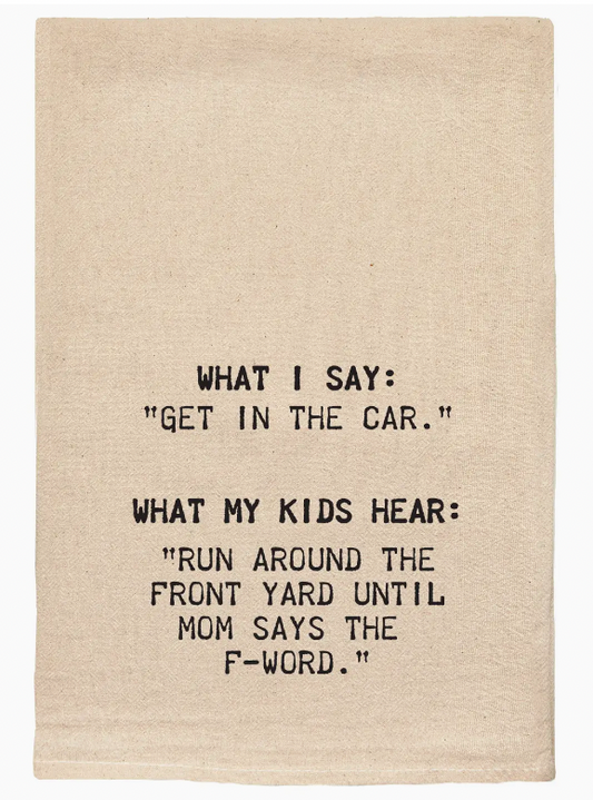 Get in the Car Tea Towel