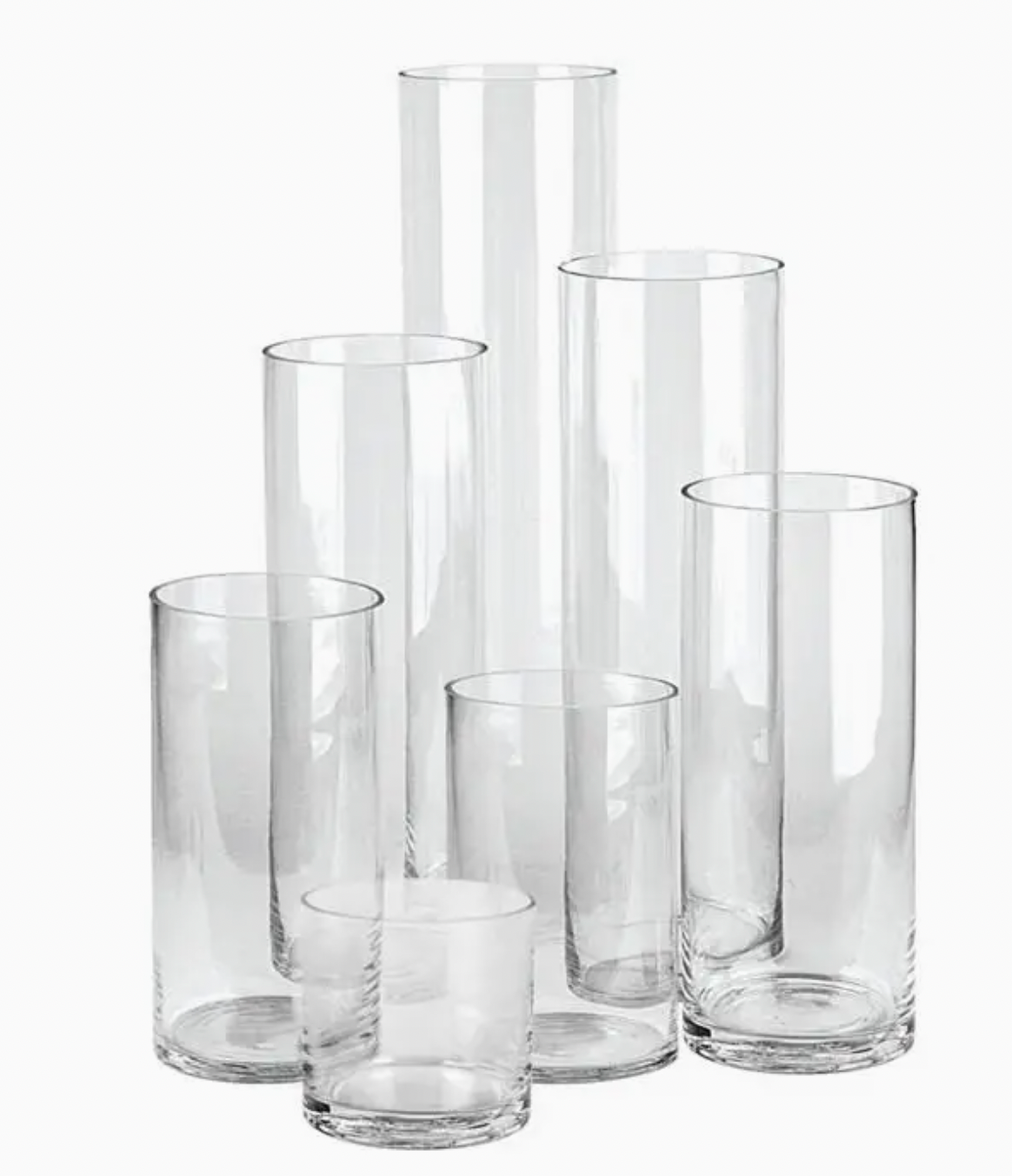 5" diameter  x 5" H Clear Glass Vase