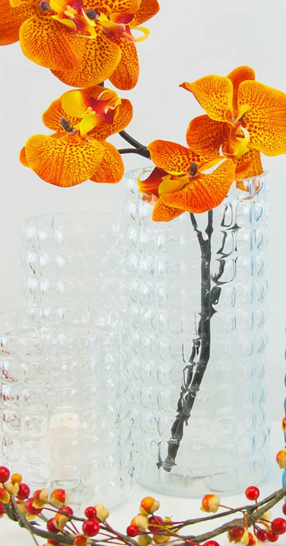 4" dia x 5" H Bubble Vase