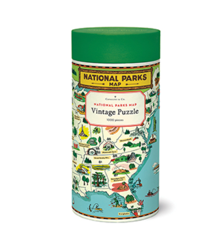 National Parks Map Puzzle 1000 Pc