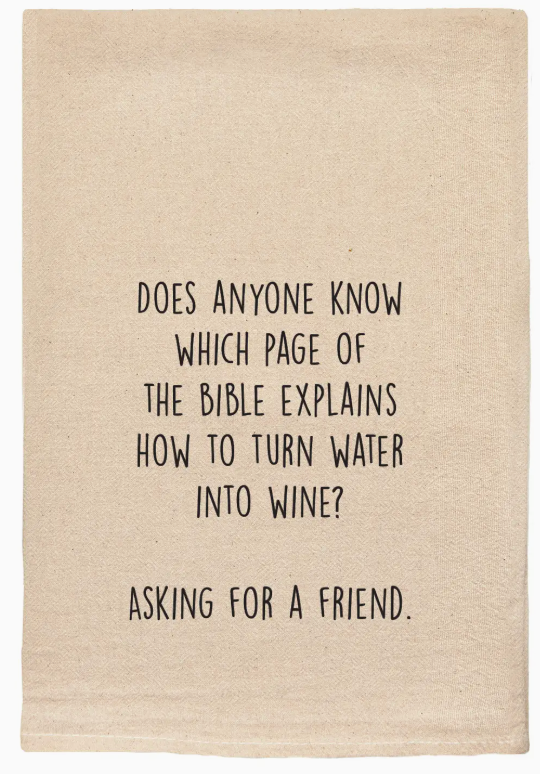 Water into Wine