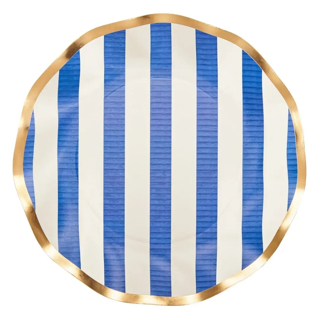 Wavy Salad Plate Americana - 8pkg
