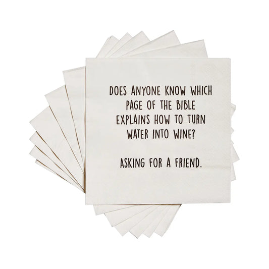 Water into Wine Napkin- 20 pk