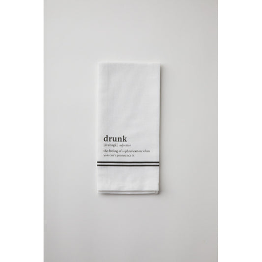 Bar Towel- Drunk